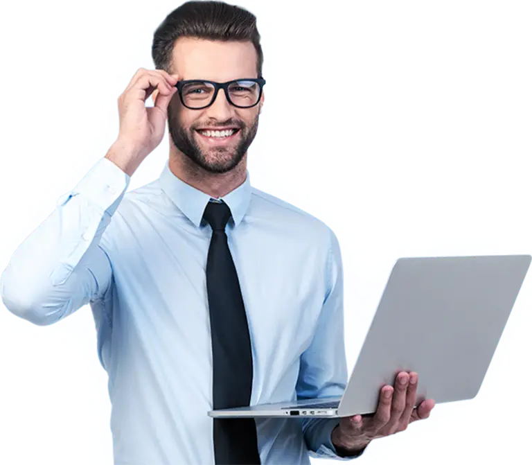 BookNow a person holding a laptop